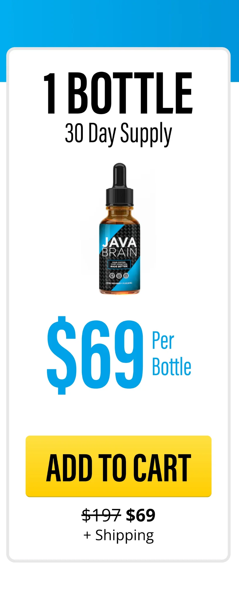 Java Brain™ 1 bottle pricing